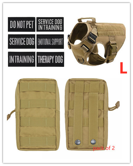 Military Tactical Dog Harness German Shepherd Adjustable Pet Dog Back - Image 4