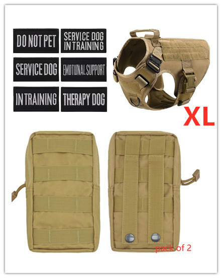 Military Tactical Dog Harness German Shepherd Adjustable Pet Dog Back - Image 9