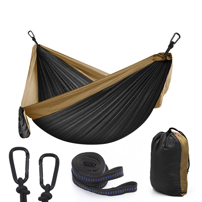 Portable Double Camping Hammock with Tree Straps - Image 5