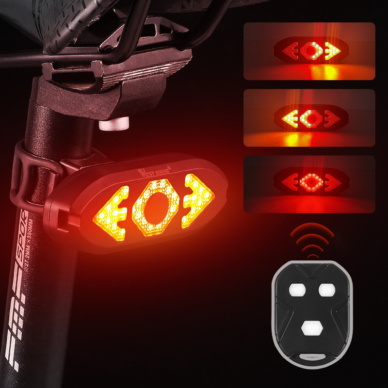 Wireless Remote Control Bicycle Turn Signal Tail Light - Image 5