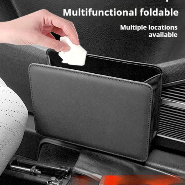 Foldable Hanging Car Trash Bin & Organizer