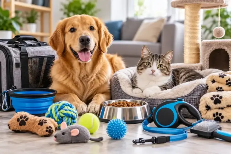Pet supplies for dogs and cats